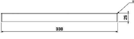 Béton Céramique plaque de fond arrière Uni V 60