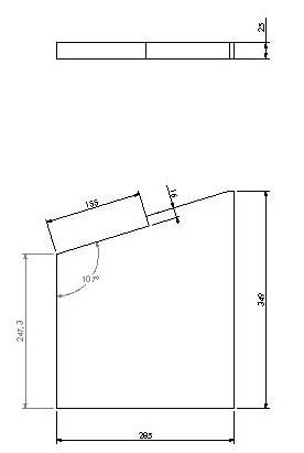 Vermiculite panneau latéral (D) Universal-V 70