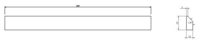 Vermiculite protection en biais  (pare-bûches) UNIV 5-70