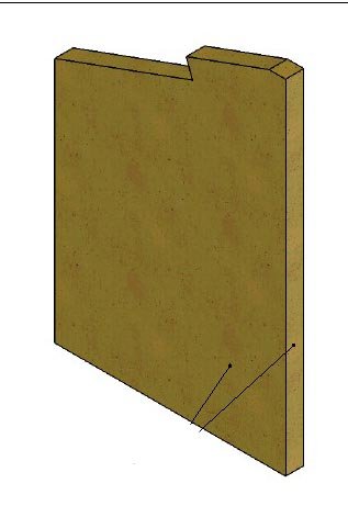Vermiculite panneau latéral (D) Universal-V 75