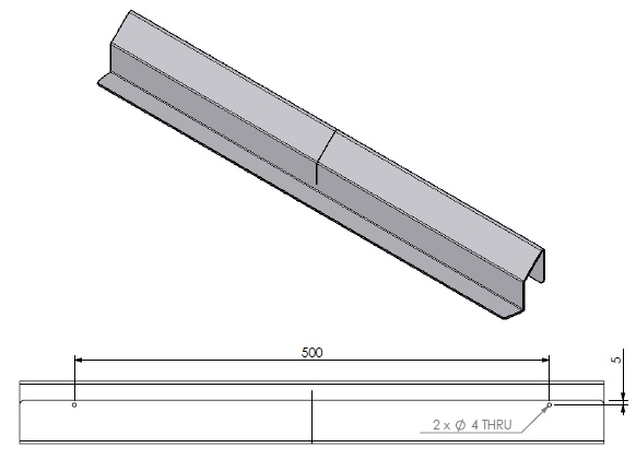 Protection inox pour arrêt bûches verm sur Univ V-80 peint en noir (depuis 10-5-2021)