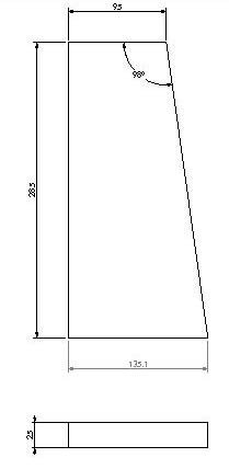 Vermiculite plaque de fond (D/G) Universal-V 80