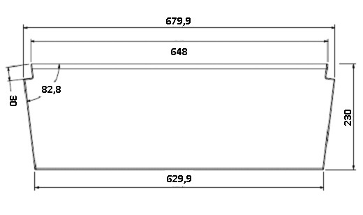 Béton Céramique déflecteur Uni V 85