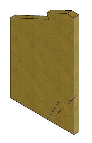 Vermiculite panneau latéral (D) Universal-V 85