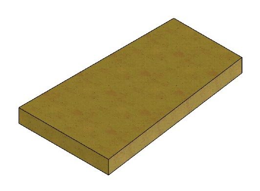 Vermiculite plaque de fond (D/G) Universal-V 85