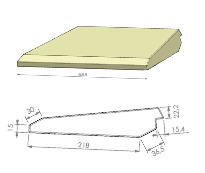 Béton céramique déflecteur Univ 6-60