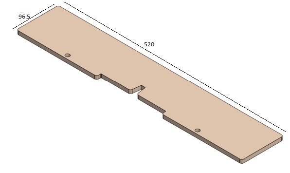 Pare-bûches acier Univ 6-60 noir