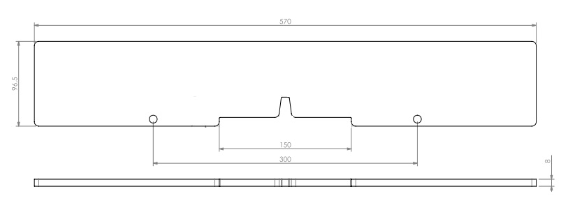 Pare-bûches acier Univ 6-65 noir