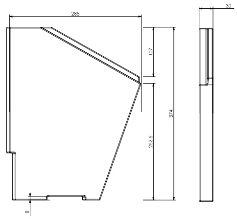 Béton céramique côté gauche