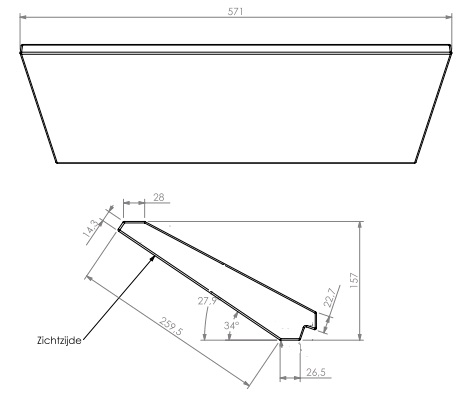 Béton céramique déflecteur