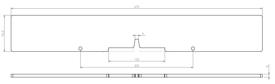 Pare-bûches acier Univ 6-80 noir