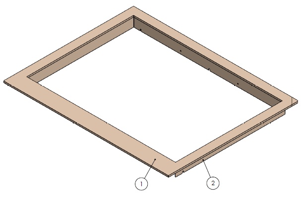 Cadre classique noir Univ 6-85