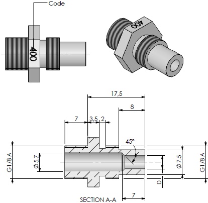 Injecteur gaz naturel 2.90