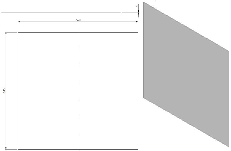 Vitre anti-reflet + corde VC Sm