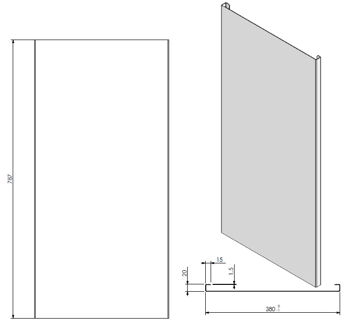 Lamelle côté VBS-T noire (depuis 10-5-2021)