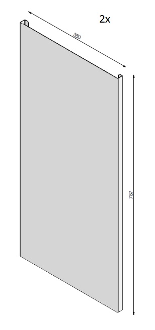 Lamelle set VBS-T noire (depuis 10-5-2021)