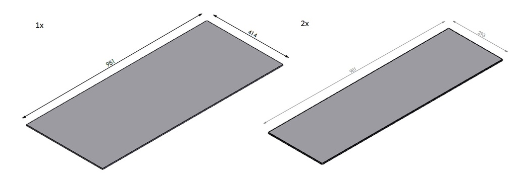 Miroir céramique noir - set Verticalbell Medium