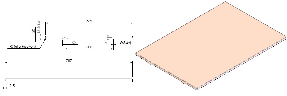Paroi arrière lisse VerB S noire (depuis 10-5-2021)