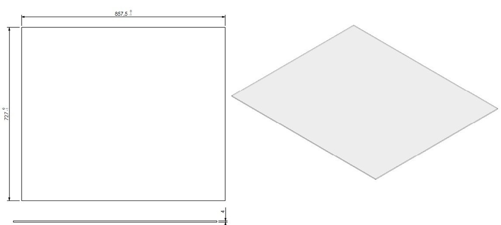Vitre face avant View Bell derby 3 sans corde