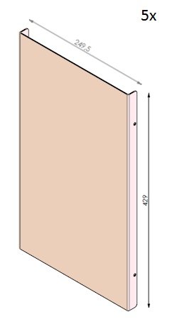 Set de - Lamelles ViewBL noires (depuis 10-5-2021)