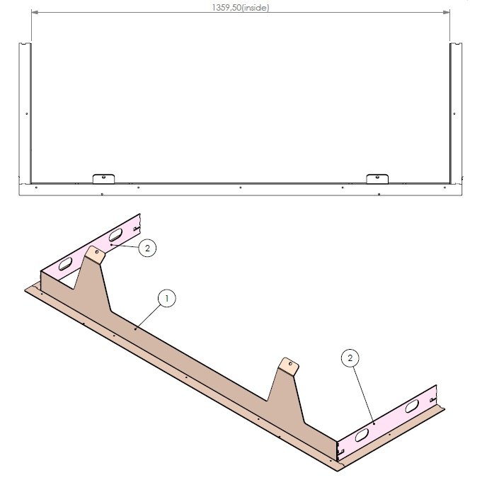 Support métallique Viewbell L-3 noir (depuis 10-5-2021)