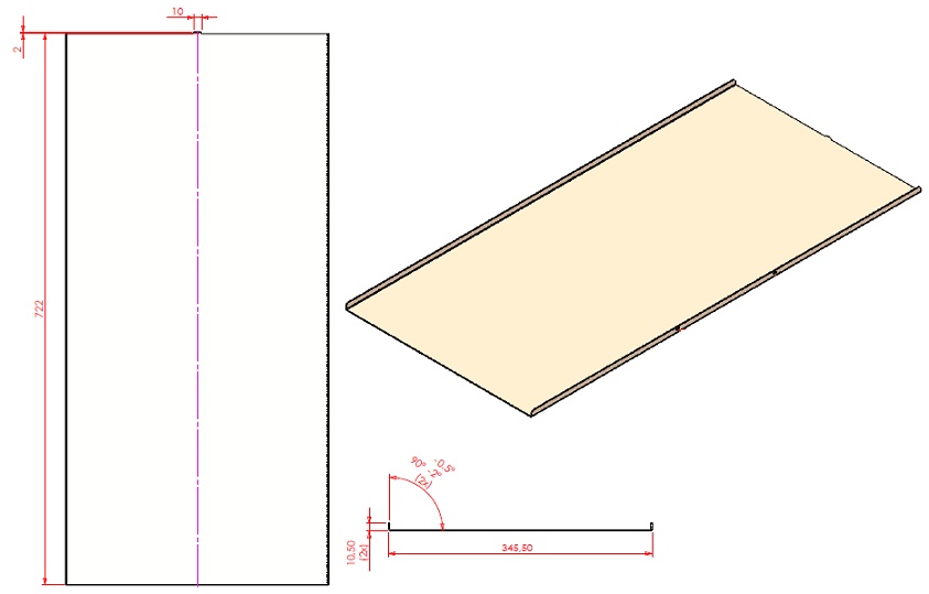 Paroi arrière lisse View Bell Vertical