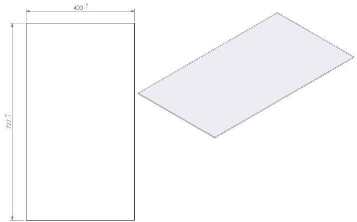 Vitre front View Bell Vertical 3 incl. corde