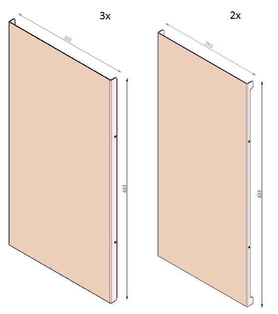 Lamelle set York Large noire (depuis 10-5-2021)