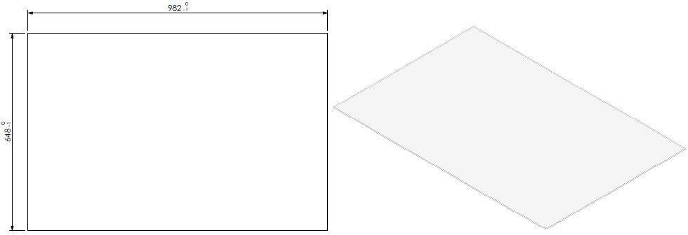 Vitre anti-reflet FF + corde York L