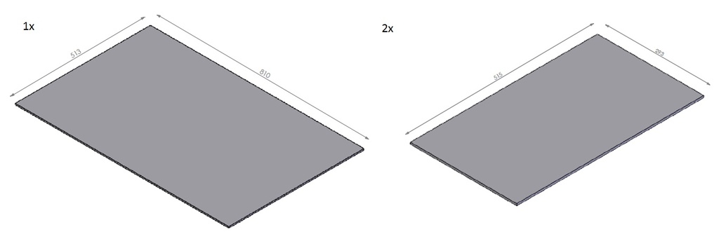 Miroir céramique noir - set York Small