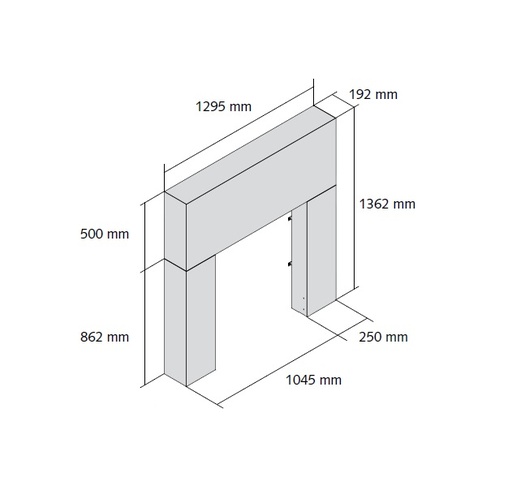 [11880902] µM DEVANTURE ETROITE RAL_9010 SANS SOCLE