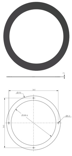 [12003005] ROSACE D300 STUVGREY
