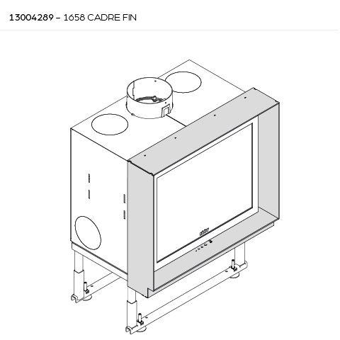 [13004289] CADRE FIN 4 CÔTÉS 1658