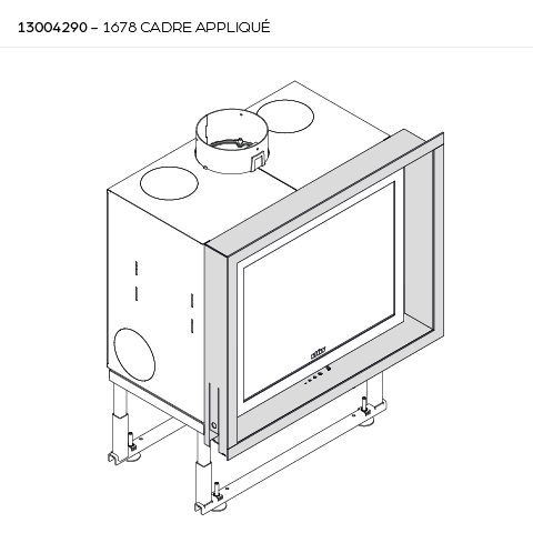 [13004290] CADRE APPLIQUÉ 4 CÔTÉS 1678