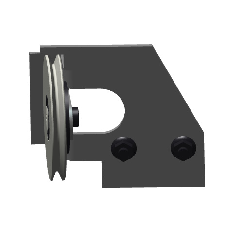 [14997592] 22- ENSEMBLE POULIE + SUPPORT GAUCHE