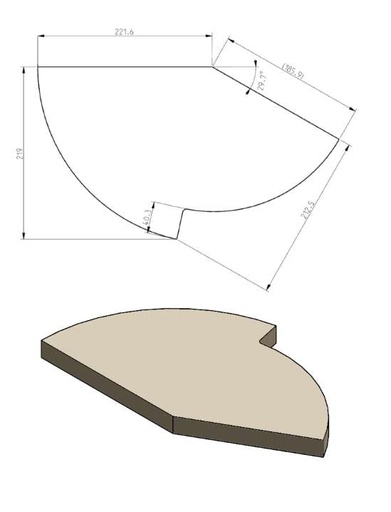 [50102073] 30/30IN VERMICULITE DU DEVIATEUR + 20MM