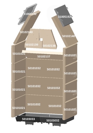 [50102137] 2270 VERMICULITE DEV FACE INCLINE