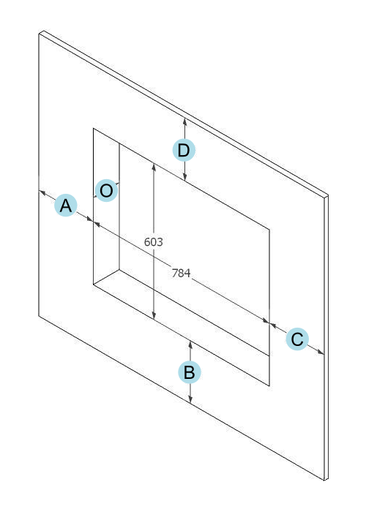 [11213399] 2185 CADRE APPLIQUE SF4 CUSTOM ROUILLE