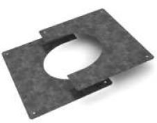 [302214] Ø100/150 Jeu plaques finition toit / coupe-feu