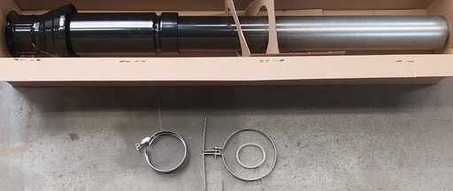 [349644] Ø60/100 alu Sortie de toit 1360 mm