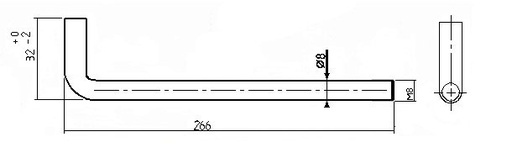 [300713] Tige secoueuse Beaufire/Panolux 65
