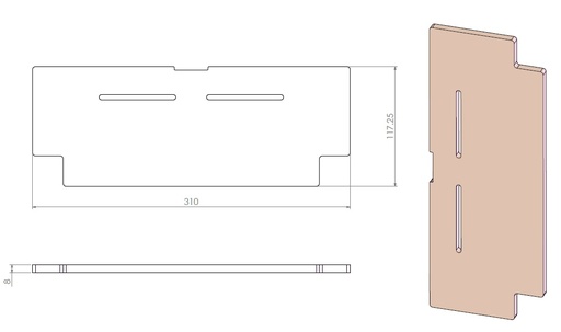 [354457] Grille de chauffe Compact noire