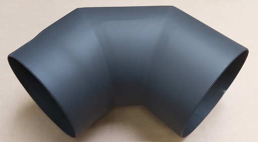 [339216] Coude acier 90 degrés D=150mm noir