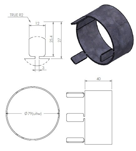 [340519] buselot air de combustion D=80mm