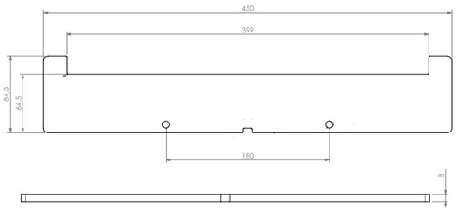 [340800] Pare-bûches noir