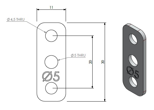 [343214] Plaque aération primaire  Ø5 (G25)