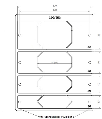 [329833] Plaques de resserrement 100-150