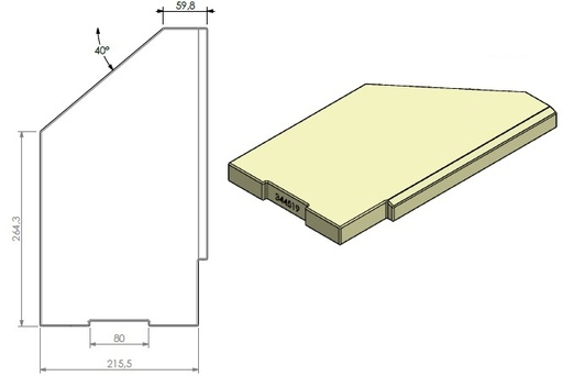 [344519] Béton céramique côté droit V2 (compatible avec V1)
