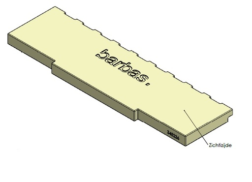 [345236] Béton céramique arrière NEW LOGO V2 changé en nov 2017 (non compatible avec côtés V1)