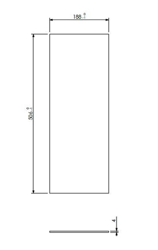 [348256] Vitre+ corde côté SmB BoxP45-45